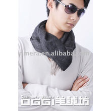 Men's 100% cashmere plain color scarf